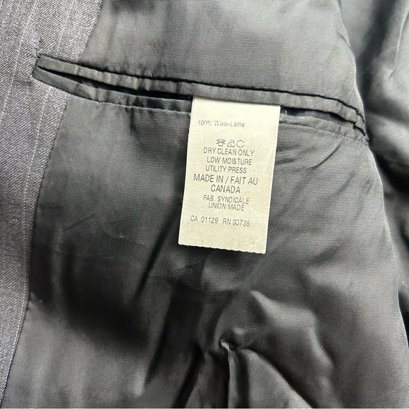 Ralph Lauren Suit Jacket Blazer Gray 100% Wool - Picture 5 of 10